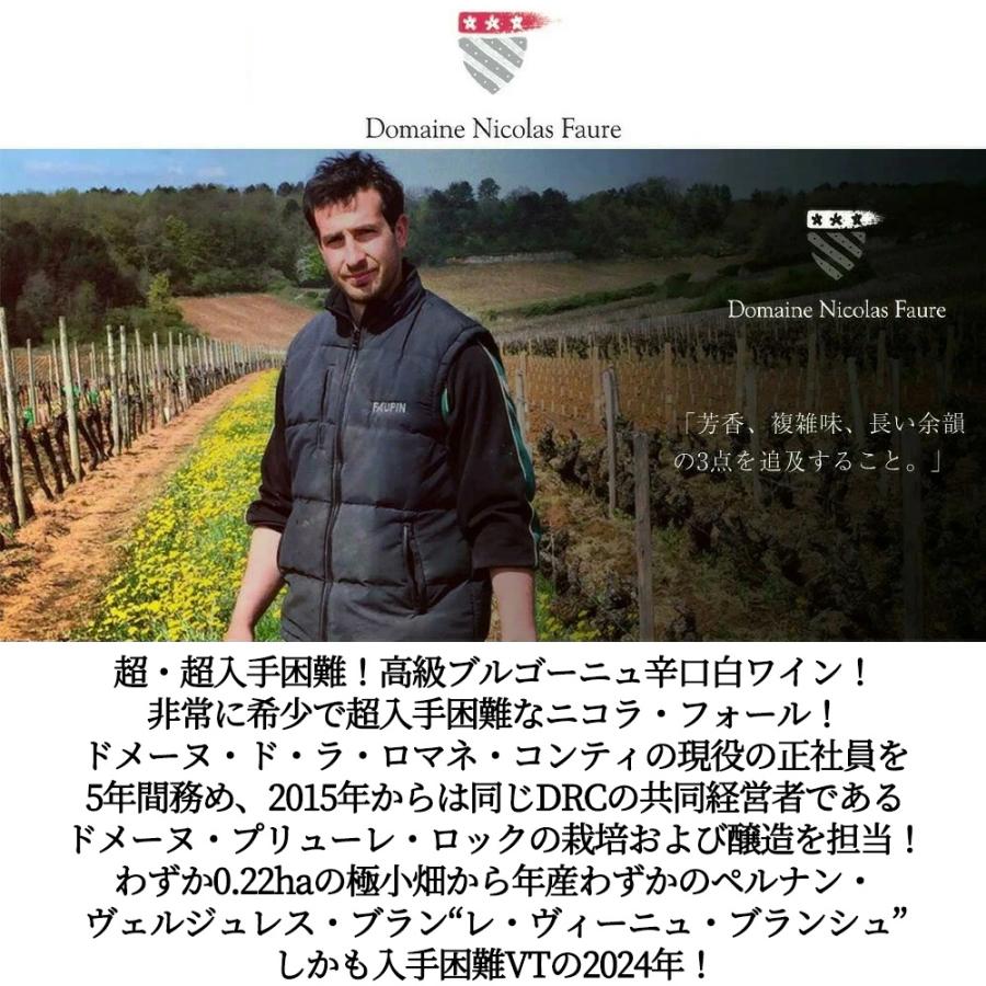 ペルナン ヴェルジュレス ブラン レ ヴィーニュ ブランシュ 2024