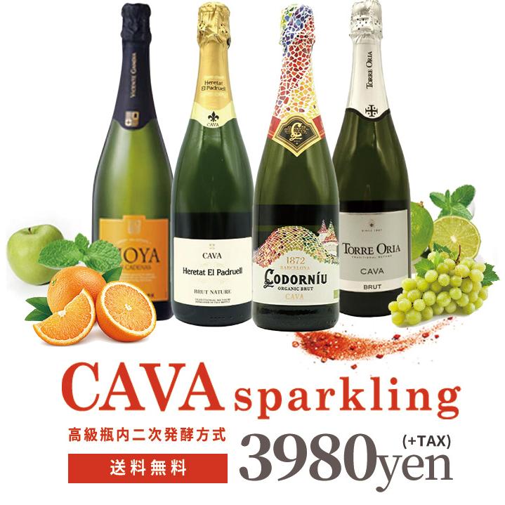 送料無料】カヴァ カバ カヴァ 4本 飲み比べ スペシャル セット