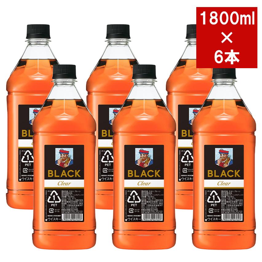 アサヒ（asahi） 【送料無料 6本セット】ブラックニッカ クリア 1800ml