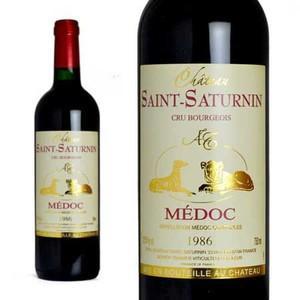 シャトー・サン・サテュルナン  1986年  AOCメドック  クリュ・ブルジョワ  （赤ワイン・フランス）  家飲み | ブランド登録なし