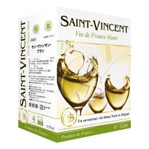 ヴァインバック　白ワイン3本セット サン ヴァンサン ブラン 3L (3,000ml) バッグ イン ボックス ワイン