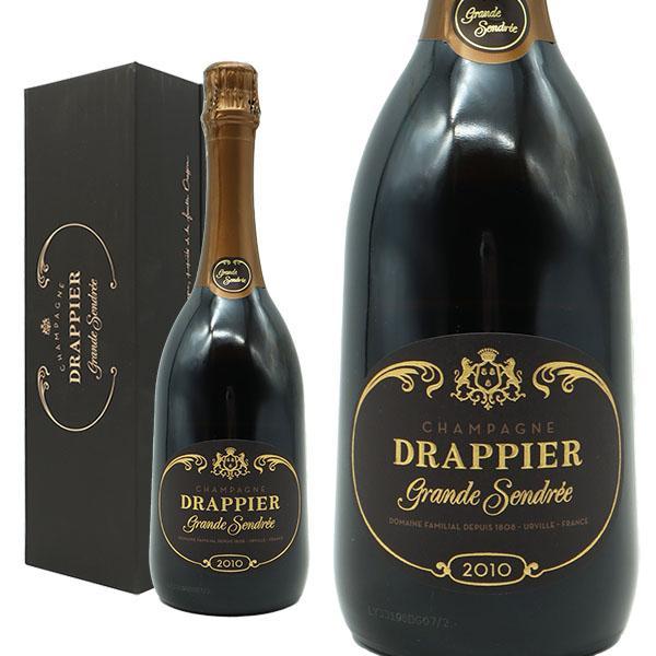 シャンパン ドラピエ グラン・サンドレ ブリュット ミレジム 2010年 750ml 正規 (フランス シャンパーニュ 白 箱なし)