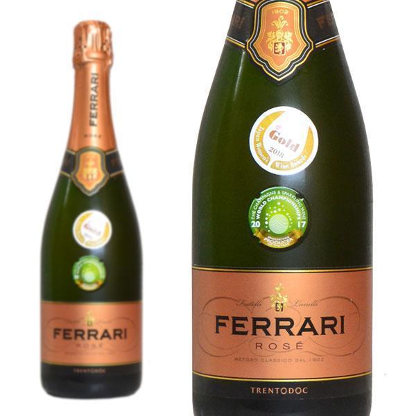 フェッラーリ  ブリュット  ロゼ  750ml  正規  （イタリア  スパークリングワイン  ロゼ  箱なし）  家飲み