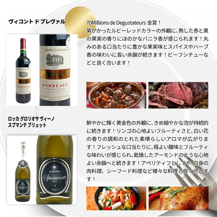 送料無料】高級ボルドー金賞入 赤ワイン 白ワイン スパークリング 家