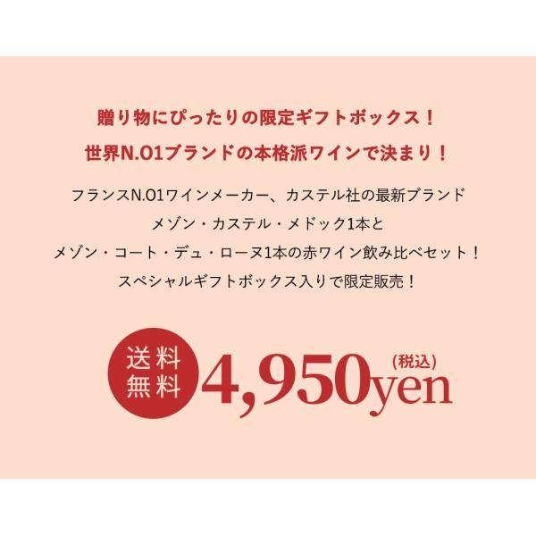 世界N.O1ブランドメーカー メゾン カステル(メドック＆コート デュ ローヌ)2本セット 送料無料 母の日セット hahawine22｜wineuki｜02