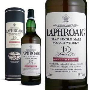 【新品未開封】スコッチウイスキー「ラフロイグ 10年」カスクストレングス ラフロイグ 10年 カスク ストレングス55.7度 1Lジャンボ（シングル