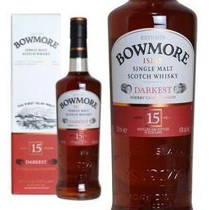 ボウモア 15年 ダーケスト 700ml 43％ ギフト 箱入り （シングルモルト