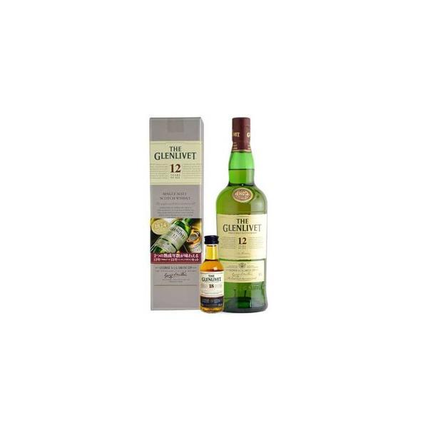 ザ・グレンリベット ミニボトル 5本セット 18年 15年 12年 ザ・グレンリベット 12年 700ml＋ザ・グレンリベット18年 50ml