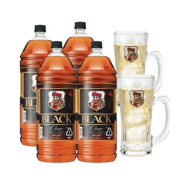 送料無料/4本セット】【オリジナルジョッキ2個付】ブラックニッカ