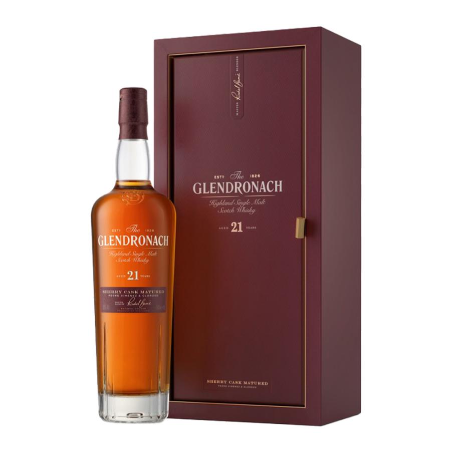 回転化粧箱グレンドロナックGLENDRONACH 21年 シェリーカスク 箱入 正規品】ザ グレンドロナック 21年 オロロソシェリー＆ペドロ
