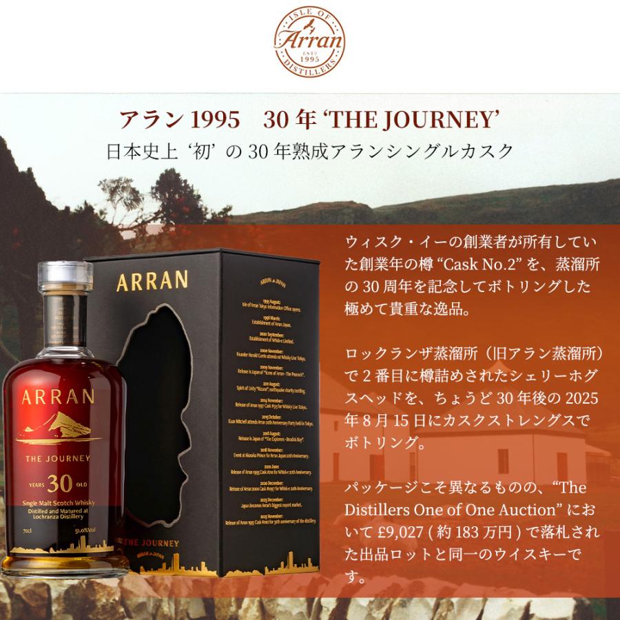正規品 箱入】アラン 1995年 30年 THE JOURNEY シングル モルト