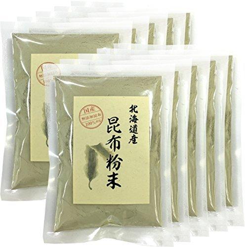 本物保証 山年園 巣鴨のお茶屋さん ノンカフェイン 無添加 北海道産 100g 10袋セット 昆布粉末 国産100 巣鴨のお茶屋さん山年園 緑茶 日本茶
