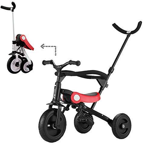 Deargena ベビーカー 車 バイク 自転車 オールインワンup 折りたたみ三輪車 自転車 オールインワンup 子供用 バランス三輪車 おしゃ 自転 発泡タイヤ 軽量 A B086kzwm9g ウィンフィールド養老店 公認店の