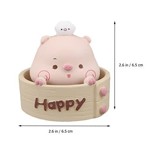 Winomo 置物 インテリア おしゃれ 卓上 車 飾り かわいい 豚 置物 鉢植え Diy 飾り物 プレゼント ホーム オフィス 寝室 装飾品 2個