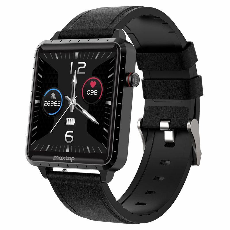 スマートウォッチ 活動量計 MAXTOP スマートバンド 歩数計 iOS/Android対応 腕時計 スマートブレスレット ストップウォッチ