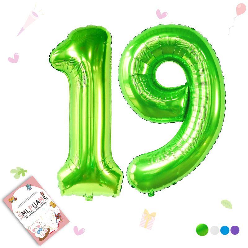 卓抜 誕生日 数字バルーン 19 Vthoviwa 約100cm バルーンアルミ8 ヘリウム風船 数字バルーン8赤 誕生日 カーニバル 飾り付け記念日パーティー装飾赤8 男女兼用 40