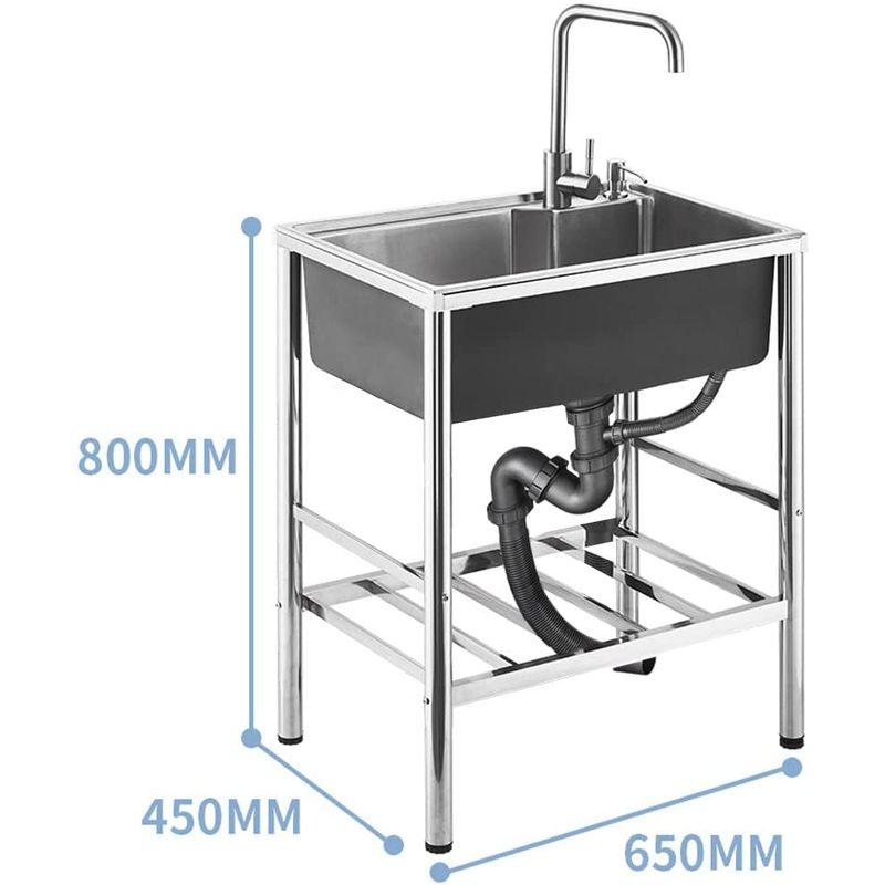 HomeLava　ガーデンシンク　業務用流し台　置き場付き　屋外　キッチンシンク　ガーデンシンク用流し台　流し台屋外　簡易流し台　流し台　流