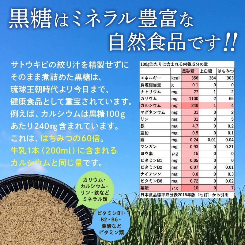 粉末黒糖 沖縄多良間島産黒砂糖 260g サトウキビ100%の純黒糖 （加工黒糖ではありません） ミネラル豊富な自然食品 3袋入り