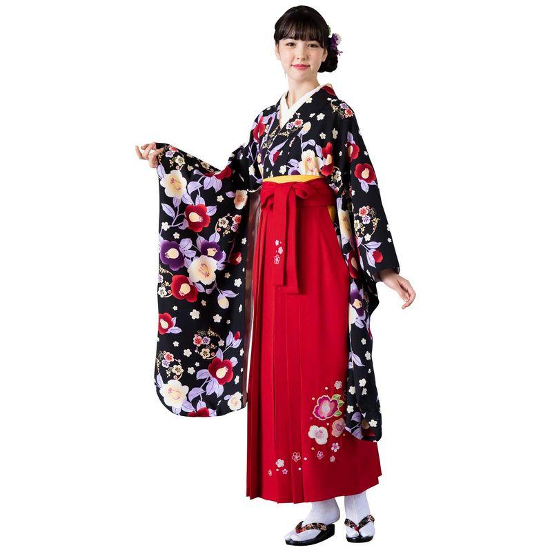 アリサナ 卒業式 袴 セット 椿柄 小学校 小学生 女の子 和服 卒業 