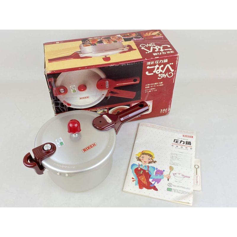 理研 (RIKEN) 圧力鍋 こなべちゃん RM1-30(s) 3L (4合炊き) レッド 