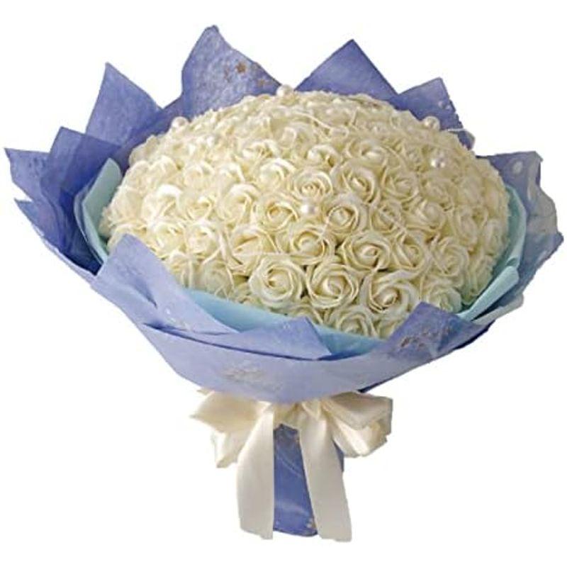 まもなく販売 ポピー名古屋 ソープフラワー 造花 花束 ギフト シャボンフラワー S-070 ホワイト
