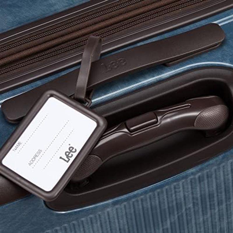 日本最級 リー スーツケース 超軽量 双輪 表面デニム調 内装ペイズリー柄 機内持ち込みサイズ TSAロック マチ拡張 約38?47L 1 cm ネイ