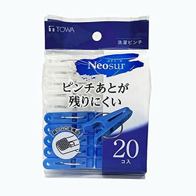 東和産業 洗濯バサミ ネオスール ダブルバネ ワイド竿ピンチ ホワイト・ブルー 約6.4×3.9×9.5cm 6個入｜winfieldhonten｜15