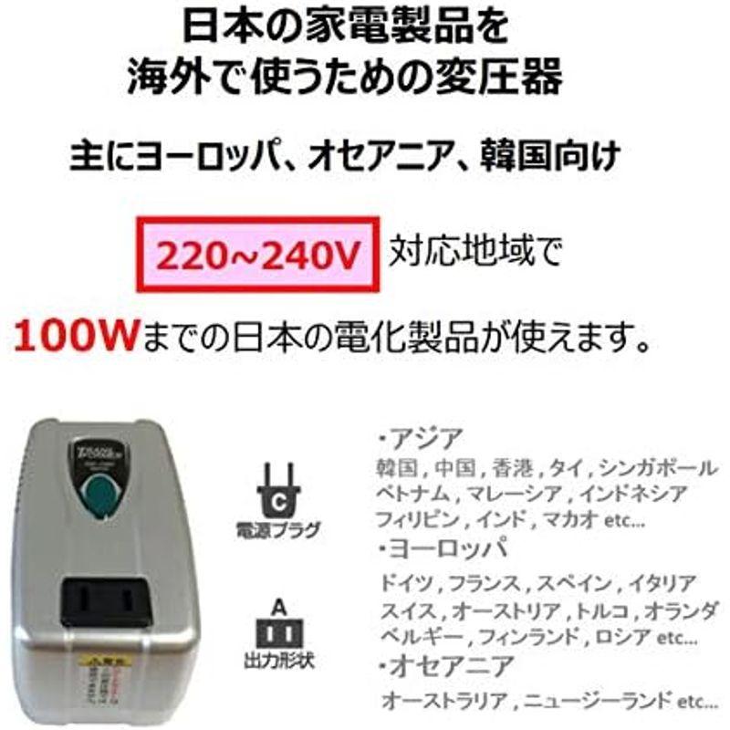 カシムラ 海外用変圧器 220-240V/100VA NTI-1002｜winfieldhonten｜06