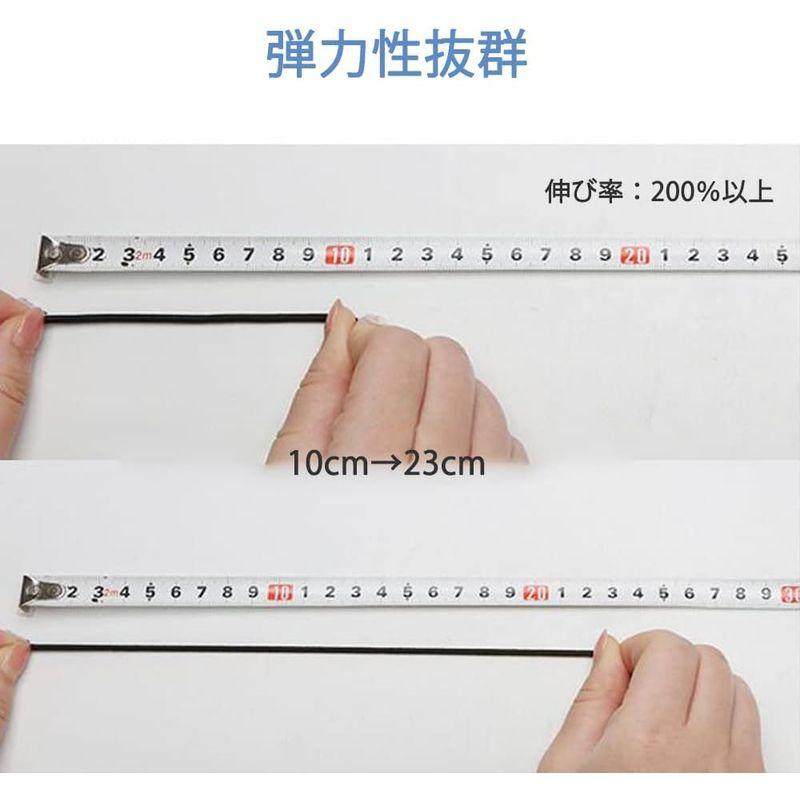 GOODCHI パラコード ショックコード 弾力線 ゴム紐 幅4mm 長10m ゴム 超強力 軽量 耐久 弾性コード 修理 アウトドア用 多｜winfieldhonten｜07