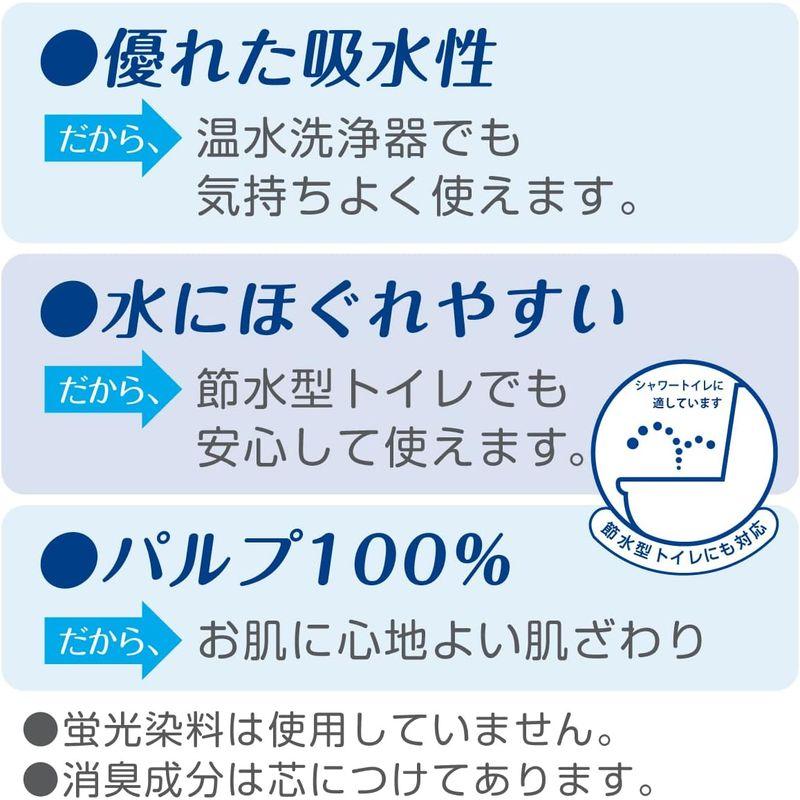 ケース販売 クリネックス 木材パルプ 長持ち トイレット8ロール ホワイト 45mダブル ×8パック入り｜winfieldhonten｜04