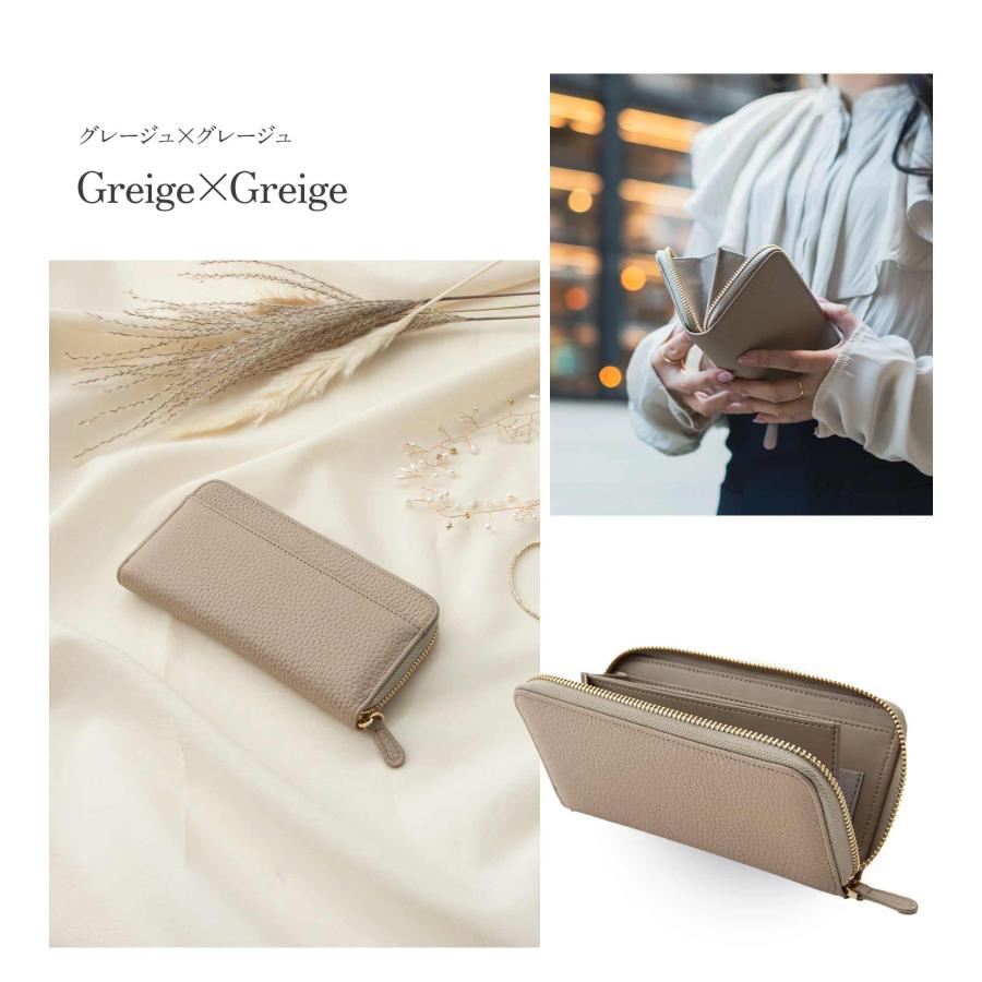 GRAV 公式 財布 コンパクト 長財布 レディース 本革 スキミング防止 かわいい 大容量 軽い 小さな長財布 お札が折れない 一粒万倍日 緑 金運 | GRAV | 20