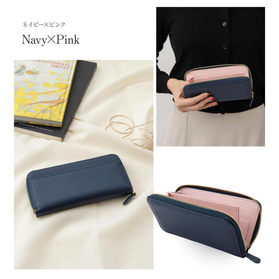 GRAV 公式 財布 コンパクト 長財布 レディース 本革 スキミング防止 かわいい 大容量 軽い 小さな長財布 お札が折れない 一粒万倍日 緑 金運 | GRAV | 23