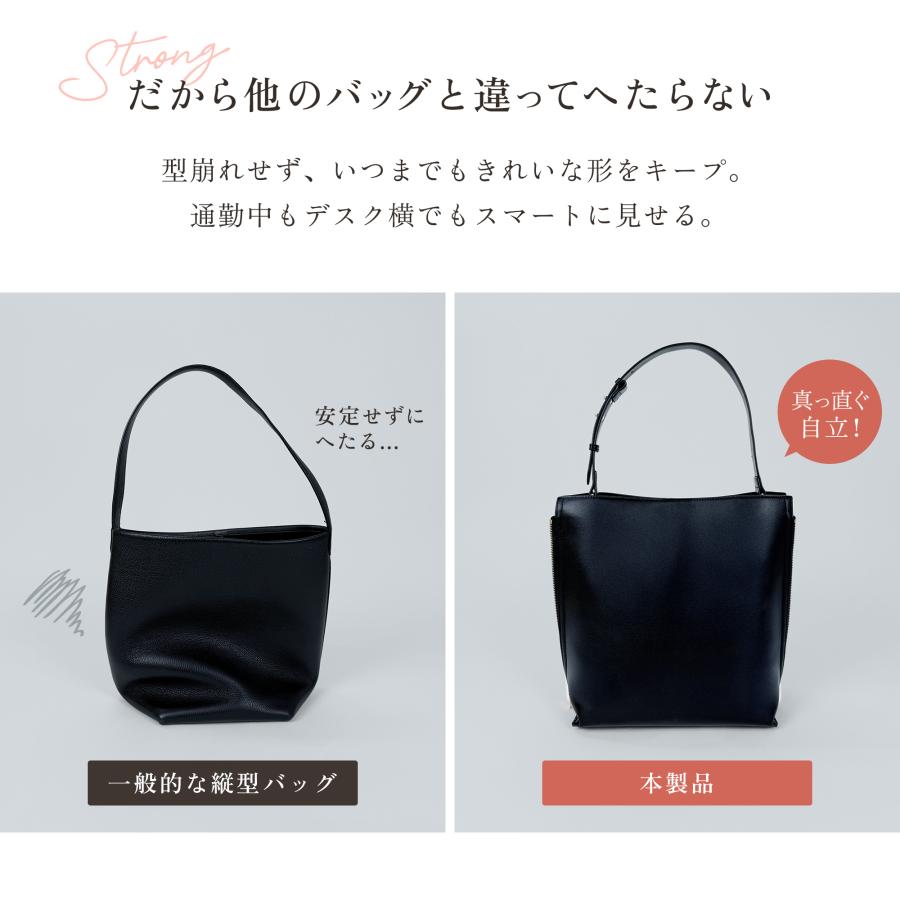 GRAV トートバッグ レディース バケツバッグ 美フォルム 小さめ 軽量