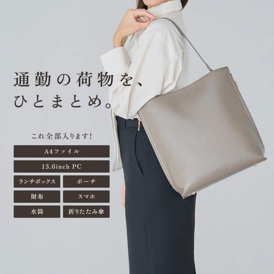 GRAV トートバッグ レディース バケツバッグ 美フォルム 小さめ 軽量