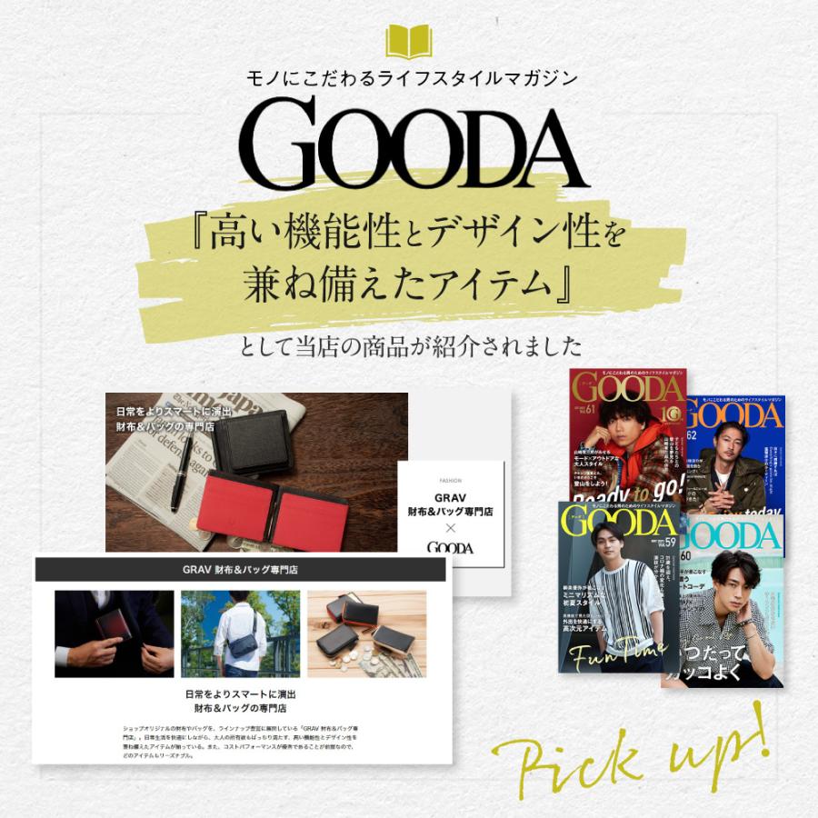 GRAV 公式 財布 メンズ マネークリップ 二つ折り財布 男性用 薄型 軽量 薄い レザー財布 メンズ カードケース ギフト | GRAV | 06