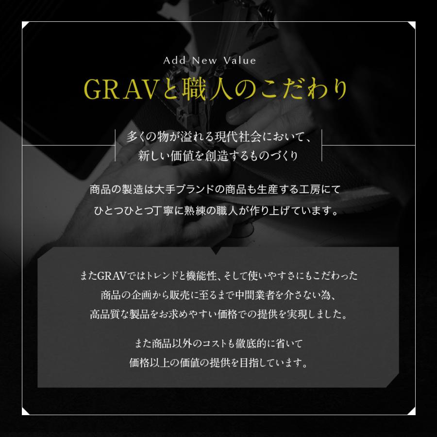 GRAV 公式 財布 メンズ マネークリップ 二つ折り財布 男性用 薄型 軽量 薄い レザー財布 メンズ カードケース ギフト | GRAV | 15