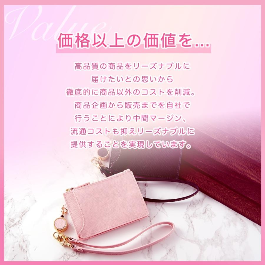 GRAV 公式 パスケース 定期入れ レディース 二つ折り 本革 レザー カードケース リール付き キーチェーン 小銭入れ 薄型 SUICA ICカード ID | GRAV | 24