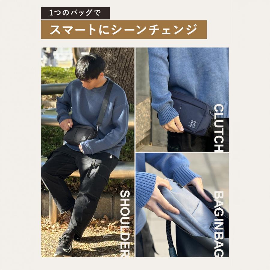 GRAV ショルダーバッグ メンズ バッグ ボディバッグ 小さい コンパクト 大容量 軽量 撥水 耐久性 頑丈 斜めがけ bag ミニ　 | GRAV | 15