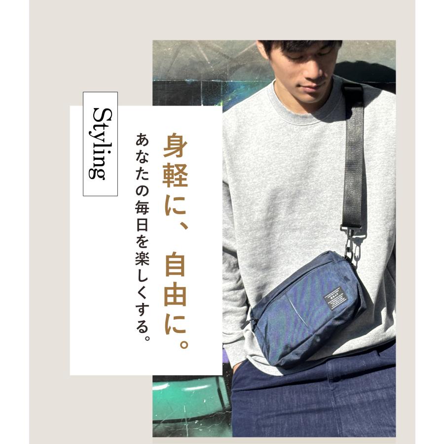 GRAV ショルダーバッグ メンズ バッグ ボディバッグ 小さい コンパクト 大容量 軽量 撥水 耐久性 頑丈 斜めがけ bag ミニ　 | GRAV | 16