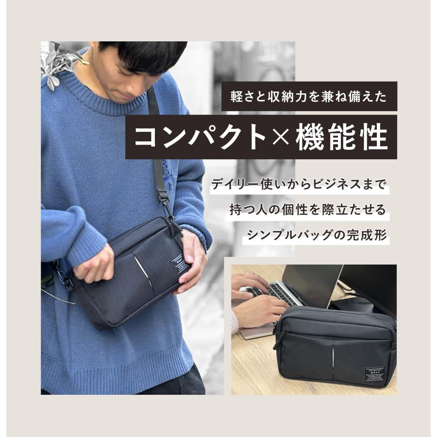 GRAV ショルダーバッグ メンズ バッグ ボディバッグ 小さい コンパクト 大容量 軽量 撥水 耐久性 頑丈 斜めがけ bag ミニ　 | GRAV | 09