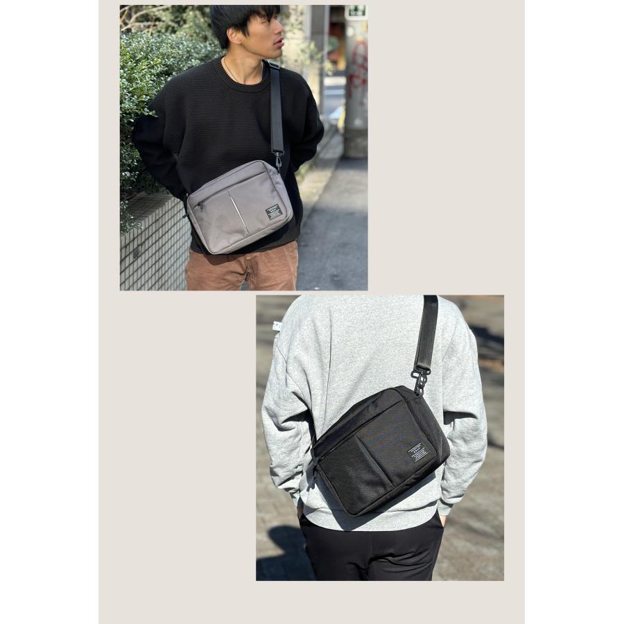 GRAV 公式 ショルダーバッグ メンズ バッグ ボディバッグ 大きめ Begin雑誌掲載 大容量 軽量 撥水 耐久性 頑丈 斜めがけ カジュアル ギフト | GRAV | 18