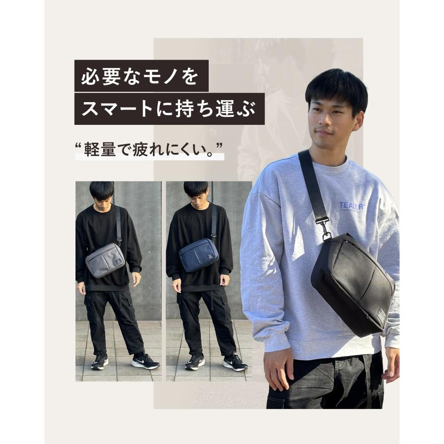 GRAV 公式 ショルダーバッグ メンズ バッグ ボディバッグ 大きめ Begin雑誌掲載 大容量 軽量 撥水 耐久性 頑丈 斜めがけ カジュアル ギフト | GRAV | 07