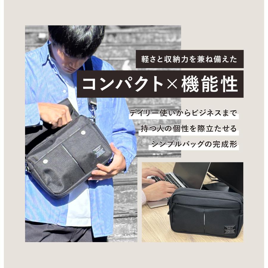 GRAV ショルダーバッグ メンズ バッグ 公式 ボディバッグ 大きめ Begin雑誌掲載 フラップ付 大容量 軽量 撥水 耐久性 頑丈 斜めがけ カジュアル ギフト | GRAV | 08