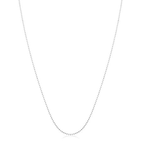 人気ショップ Necklace Chain Ball Polished Silver Sterling (1 inch) 18 mm, ネックレス、ペンダント