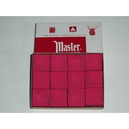 LGS Master Billiard Pool 品質一番の 【当店限定販売】 Cue Chalk Red Pack Pieces 1 - 12