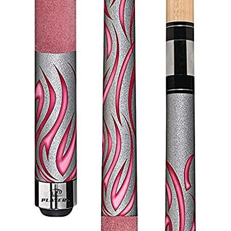 Players Flirt F-2780 Orion 在庫一掃 Silver Kandy Flames Tribal Pink Cue 【68%OFF!】 with 20-Oun