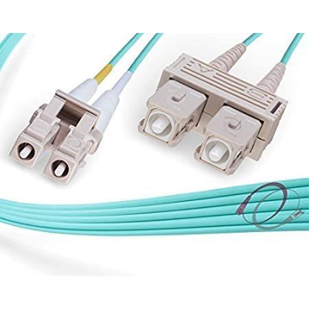 激安/新作 LC OM3 60M - FiberCablesDirect SC LC 50/125 Duplex 10Gb | Cable Patch Fiber 有線LANルーター