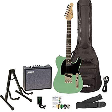 上質で快適 Black with Green Surf Kit, Guitar Electric Series ET Sawtooth Pickguard I - エレキギター