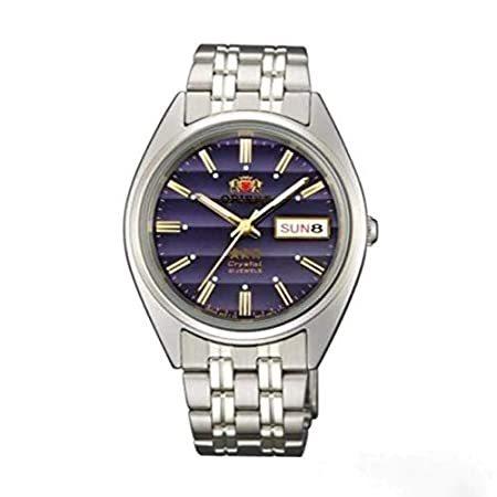 Orient FAB0000DD Men's 3 Star Stainless Steel Navy Blue Dial Day Date Autom