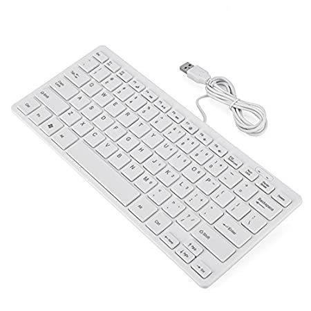 78 Keys Ultra Thin Mini USB Wired Keyboard for Desktop Computer Laptop PC(W